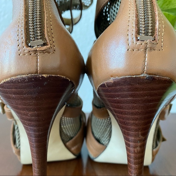 Guess GW Barney Leather Sandal Bootie Stilleto Platform - Picture 7 of 10